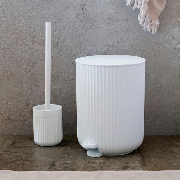 Beslagsboden Wave toiletb&oslash;rste t/gulv - Mat hvid