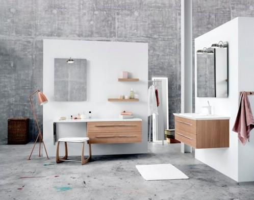 Dansani tr&aelig;hylde til v&aelig;g - 40 cm - Hvid mat