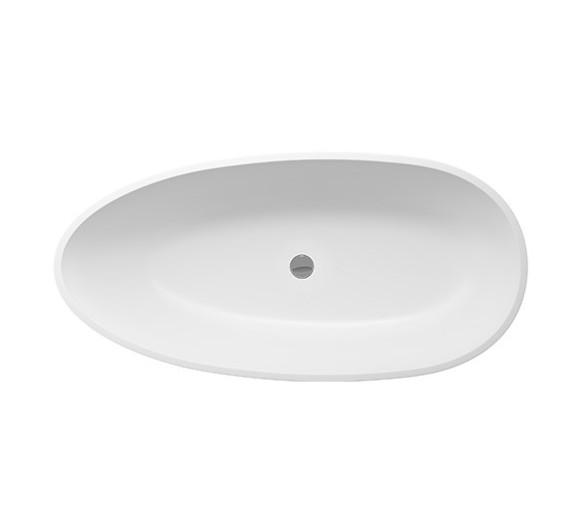 Str&oslash;mberg Castel fritst&aring;ende badekar 1680 x 820mm - Mat hvid