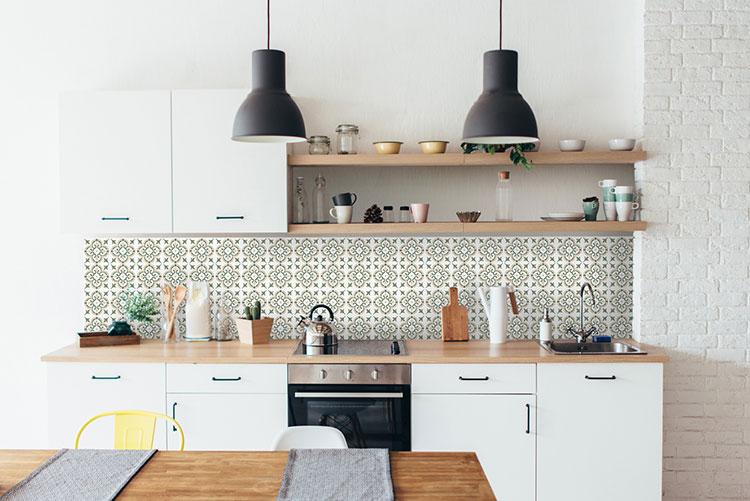 D-C-fix selvkl&aelig;bende fliser til v&aelig;g - Jamila olive