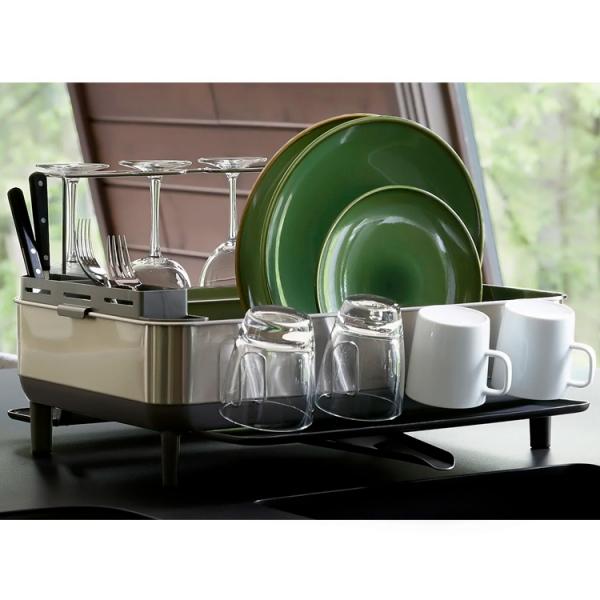 Simplehuman opvaskebakke m/st&aring;lramme - Sort