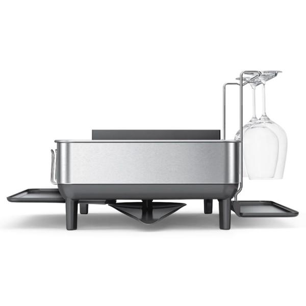 Simplehuman opvaskebakke m/st&aring;lramme - Hvid