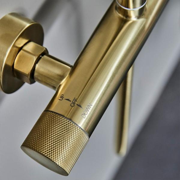 Cass&oslash;e Crystal Cut komplet brusesystem - T8 - B&oslash;rstet messing