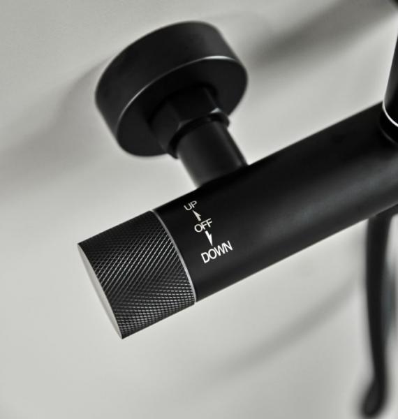 Cass&oslash;e Crystal Cut komplet pakke til badev&aelig;relset - Mat sort