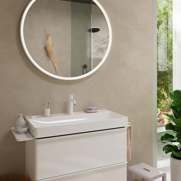 hansgrohe Tecturis S h&aring;ndvaskarmatur 110 m/CoolStart, EcoSmart+ og l&oslash;ft-op bundventil - Mat hvid