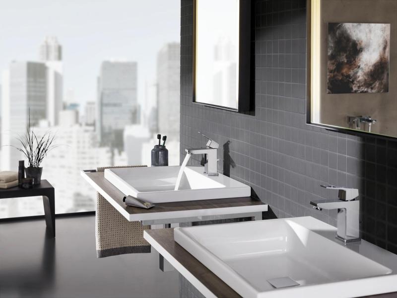 Grohe Essence New M h&aring;ndvaskarmatur m/bundventil - Poleret hard graphite