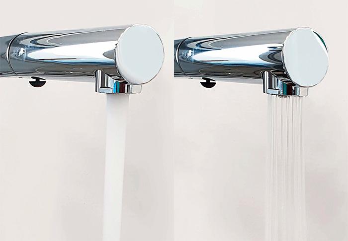 Lavabo Kubus 040 k&oslash;kkenarmatur m/udtr&aelig;k - Bruneret messing