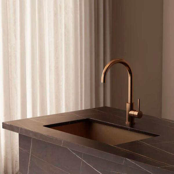 Lavabo Kubus 140 RS Round k&oslash;kkenarmatur - Kobber