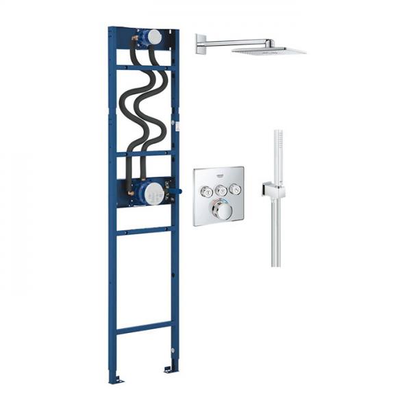 Grohe SmartControl 310 komplet brusesystem m/Shower Frame - Firkantet