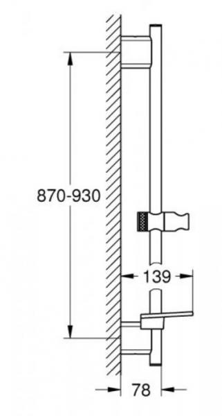 Grohe Rainshower SmartActive komplet brusesystem - 900 mm - Poleret cool sunrise