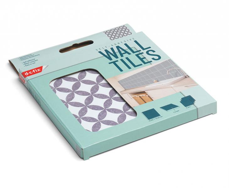 D-C-fix selvkl&aelig;bende fliser til v&aelig;g - Amira grey