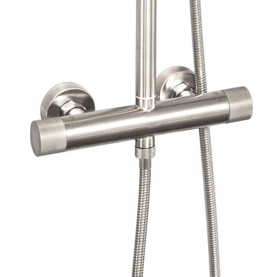 Cass&oslash;e Crystal Cut komplet brusesystem - T8 - B&oslash;rstet st&aring;l