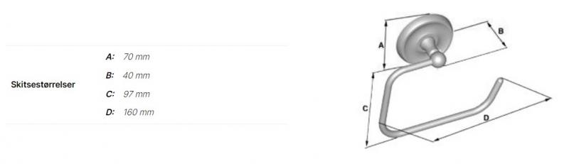 Smedbo Villa tilbeh&oslash;rspakke til bad 2 - Poleret messing