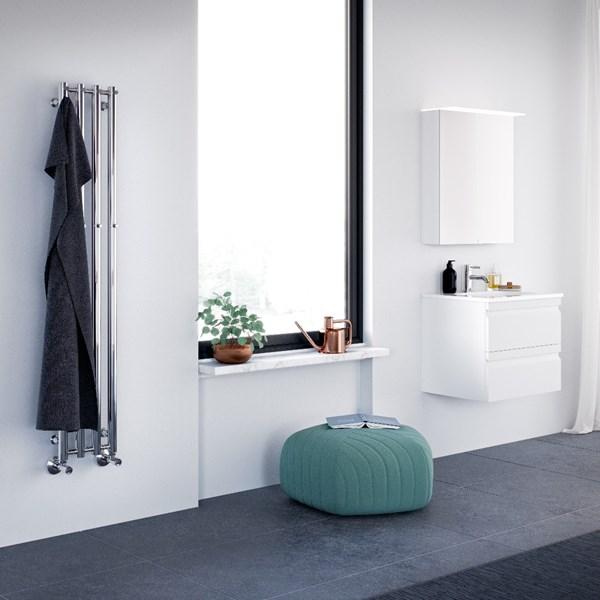 Str&oslash;mberg Regus h&aring;ndkl&aelig;det&oslash;rrer til kombidrift - 26,6x95 cm - Krom