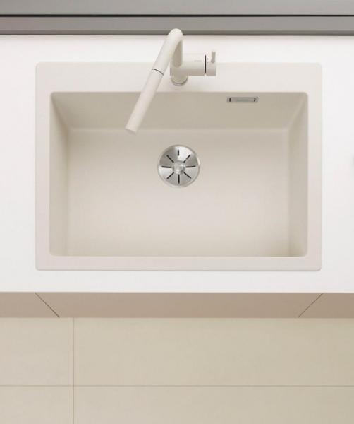 Blanco Subline 500-U k&oslash;kkenvask m/Linus k&oslash;kkenarmatur - Soft white