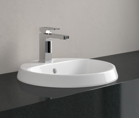 V&B Architectura &Oslash;45 h&aring;ndvask t/nedf&aelig;ldning - Med overl&oslash;b - 1 hanehul