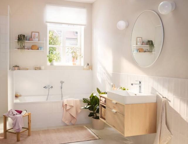 hansgrohe Rebris S 110 h&aring;ndvaskarmatur m/CoolStart u/bundventil - Krom