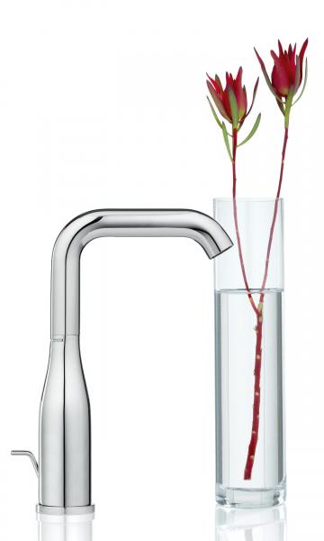 Grohe Essence New L håndvaskarmatur m/bundventil og svingtud - Børstet hard graphite Grohe Essence New L håndvaskarmatur m/bundventil og svingtud - Børstet hard graphite