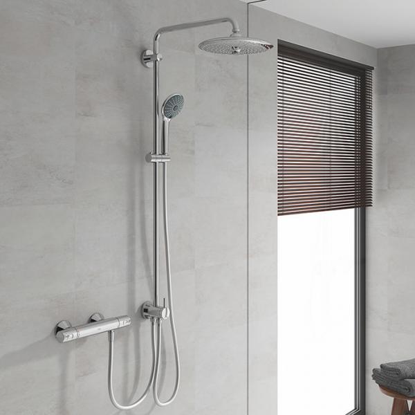 Grohe Precision Trend brusetermostat m/termostat - Krom