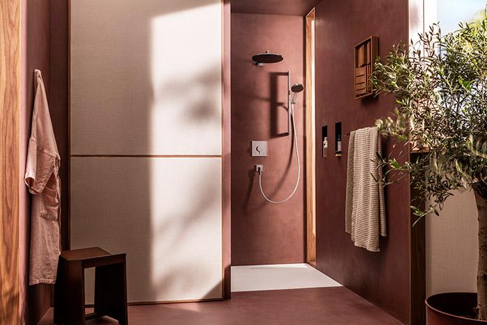 hansgrohe Ecostat Comfort E termostatarmatur til indbygning m/afsp&aelig;rring - 2 udtag - Krom