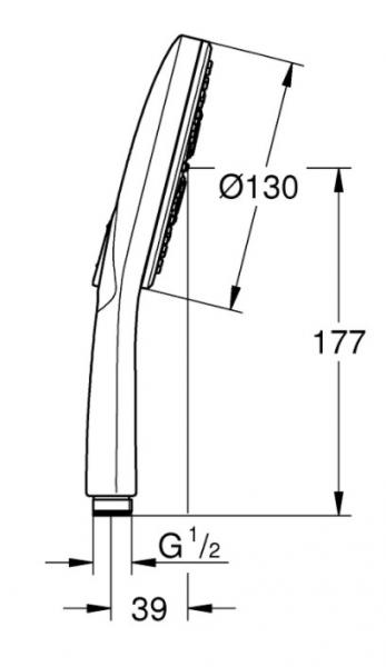Grohe Rainshower SmartActive komplet brusesystem m/termostat - B&oslash;rstet cool sunrise