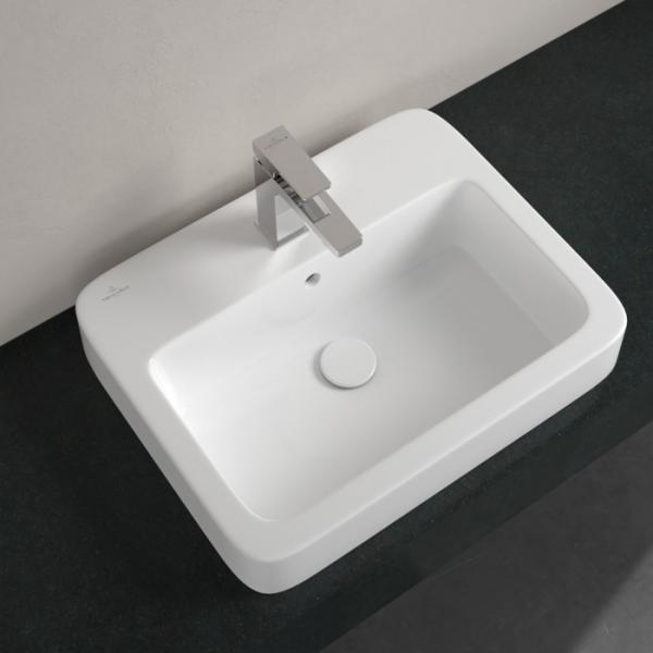 V&B Architectura 55 h&aring;ndvask t/nedf&aelig;ldning - 1/3 hanehuller