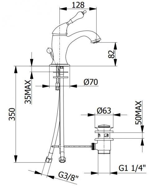 Cass&oslash;e Classic komplet pakke til badev&aelig;relset - Krom