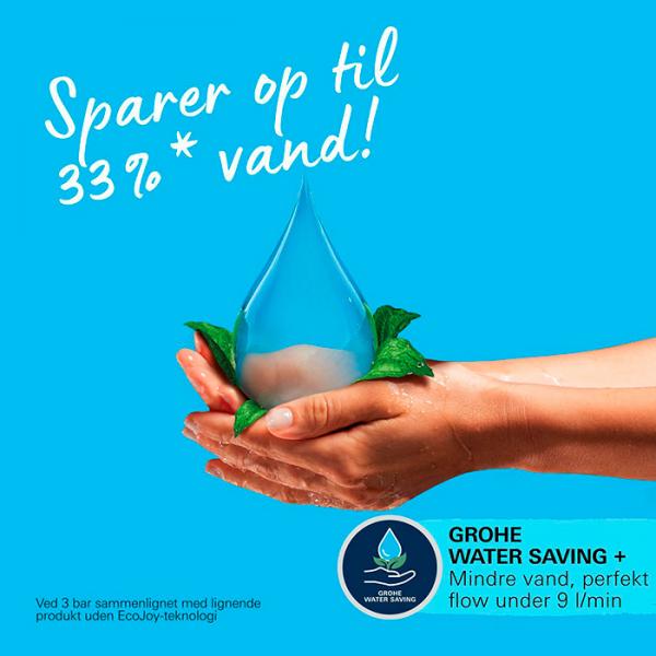 Grohe Vitalio Comfort 110 h&aring;ndbruser 2 sprays m/v&aelig;gholder og WaterSaving
