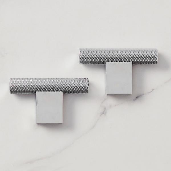 Beslagsboden B410 m&oslash;belknop m/crystal cut - Krom