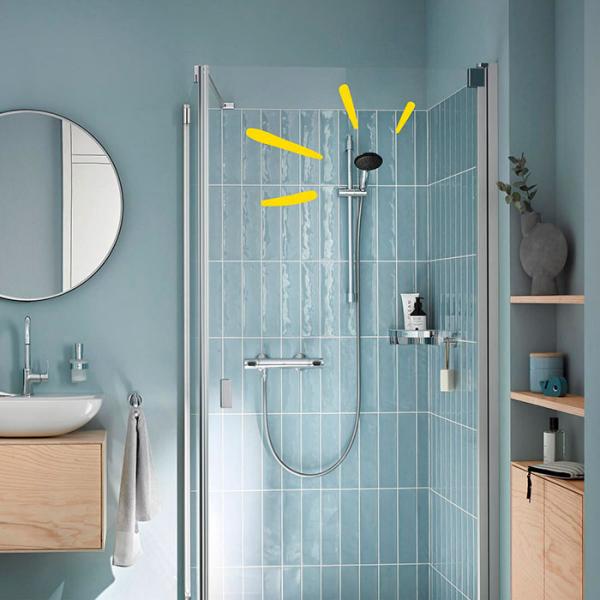 Grohe Vitalio Start 110 h&aring;ndbruser 1 spray inkl. bruseslange og WaterSaving